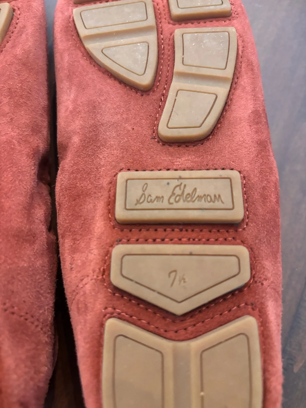 Women’s Sam Edelman Rust Suede Leather Driving Loafers